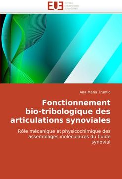 portada Fonctionnement Bio-Tribologique Des Articulations Synoviales