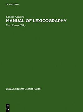 portada Manual of Lexicography (Janua Linguarum: Series Maior)