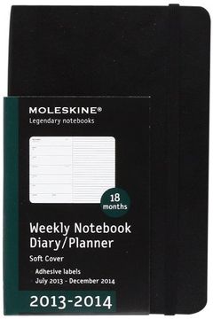 portada Moleskine 2013-2014 Weekly Planner, 18 Month, Pocket, Black, Soft Cover (3.5 x 5.5) (Planners & Dats)
