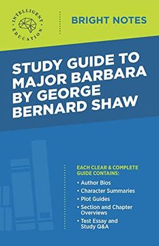 portada Study Guide to Major Barbara by George Bernard Shaw (Bright Notes) (in English)