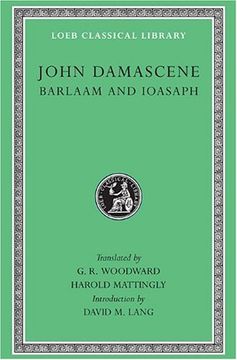 portada Barlaam and Ioasaph (Loeb Classical Library) (en Inglés)