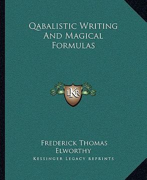 portada qabalistic writing and magical formulas (en Inglés)
