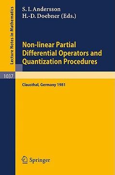 portada non-linear partial differential operators and quantization procedures (en Inglés)