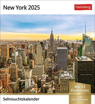 portada New York Sehnsuchtskalender 2025 - Wochenkalender mit 53 Postkarten