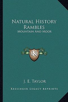 portada natural history rambles: mountain and moor