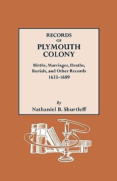portada records of plymouth colony: births, marriages, deaths, burials, and other records, 1633-1689