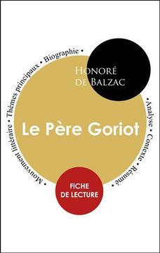 portada Fiche de Lecture le Père Goriot (Étude Intégrale) (Paideia Éducation) (en Francés)