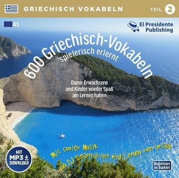 portada 600 Griechisch-Vokabeln Spielerisch Erlernt - Teil 2: Neugriechisch Niveau a1 - Ideal zum "Nebenbei-Lernen"