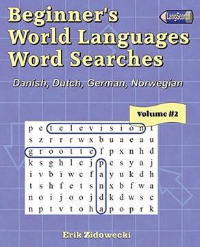 portada Beginner's World Languages Word Searches: Danish, Dutch, German, Norwegian - Volume 2 