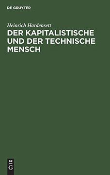 portada Der Kapitalistische und der Technische Mensch (en Alemán)
