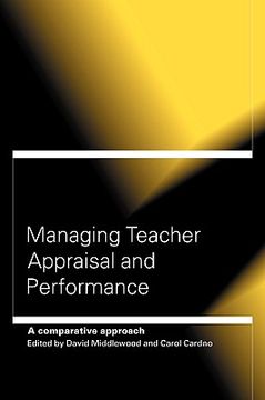 portada managing teacher appraisal and performance: a comparative approach (in English)