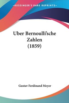 portada Uber Bernoulli'sche Zahlen (1859) (en Alemán)