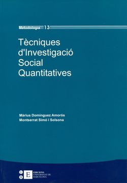 portada Tecniques D'investigacio Social Quantitatives (Metodologia) (in Catalá)