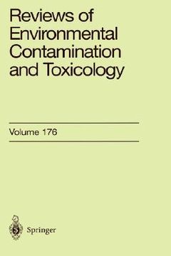 portada reviews of environmental contamination and toxicology 175 (en Inglés)
