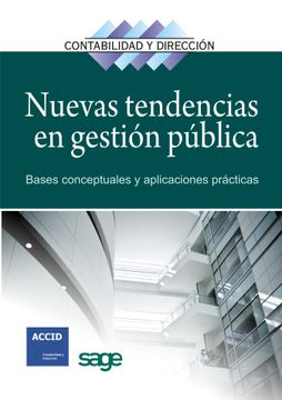 portada Nuevas Tendencias en Gestión Pública: Bases Conceptuales y Aplicaciones Prácticas (Revista Contabilidad y Dirección) (in Spanish)