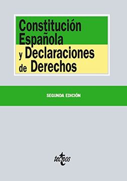 portada Constitución Española y declaraciones de derechos (Derecho - Biblioteca De Textos Legales)