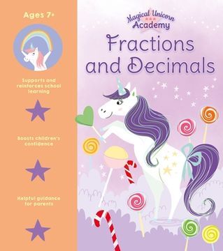 portada Magical Unicorn Academy: Fractions and Decimals (en Inglés)