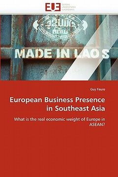 portada european business presence in southeast asia (en Inglés)