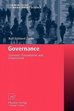 portada governance: systemic foundation and framework (en Inglés)