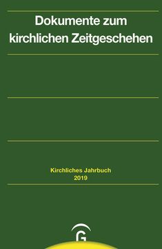 portada Kirchliches Jahrbuch für die Evangelische Kirche in Deutschland / Dokumente zum Kirchlichen Zeitgeschehen Jahrgang 146, 2019 (in German)
