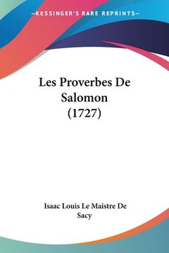 portada Les Proverbes De Salomon (1727) (in French)