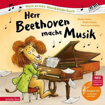 portada Herr Beethoven Macht Musik (Mein Erstes Musikbilderbuch mit cd und zum Streamen) (en Alemán)