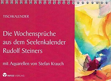 portada Die Wochensprche aus dem Seelenkalender Rudolf Steiners mit Aquarellen von Stefan Krauch (en Alemán)