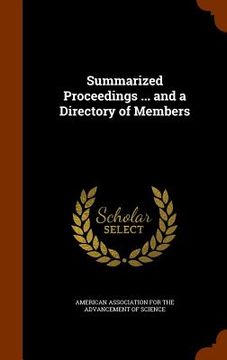 portada Summarized Proceedings ... and a Directory of Members
