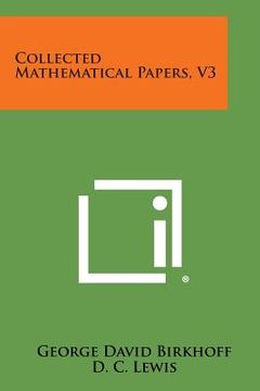portada Collected Mathematical Papers, V3