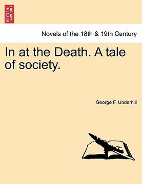 portada in at the death. a tale of society.