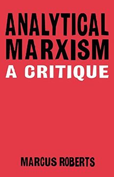 portada Analytical Marxism: A Critique (en Inglés)