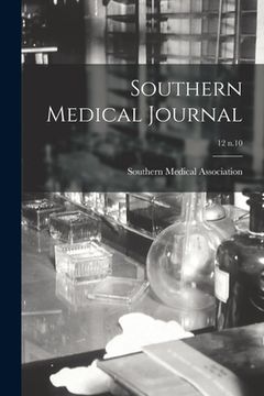 portada Southern Medical Journal; 12 n.10 (in English)