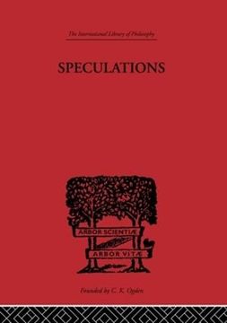 portada Speculations: Essays on Humanism and the Philosophy of art (International Library of Philosophy) (en Inglés)