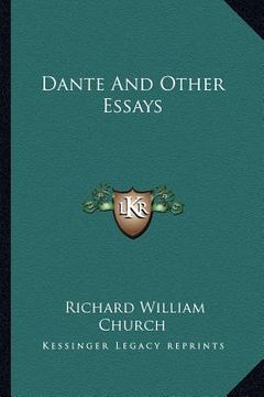 portada dante and other essays (en Inglés)