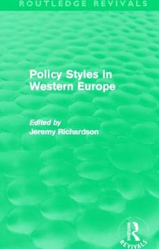 portada policy styles in western europe (routledge revivals) (en Inglés)