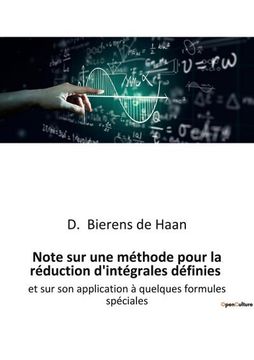 portada Note sur une méthode pour la réduction d'intégrales définies: et sur son application à quelques formules spéciales (en Francés)