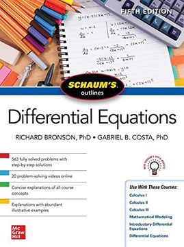 portada Schaum'S Outline of Differential Equations, Fifth Edition (Schaum'S Outlines) (en Inglés)