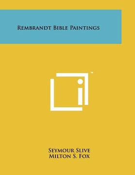 portada rembrandt bible paintings (in English)