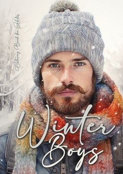 portada Winter Boys Coloring Book for Adults: Grayscale Winter Fashion Coloring Book Boys Men Portrait Coloring Book for Adults Knitted Winter Fashion Colorin (en Inglés)