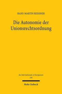 portada Die Autonomie Der Unionsrechtsordnung (en Alemán)