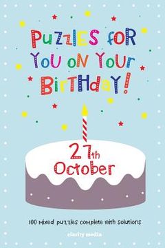 portada Puzzles for you on your Birthday - 27th October (en Inglés)