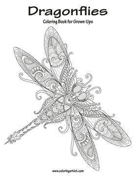 portada Dragonflies Coloring Book for Grown-Ups 1 (en Inglés)