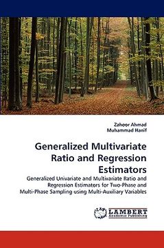 portada generalized multivariate ratio and regression estimators (en Inglés)