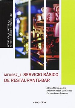 portada Mf0257 Servicio Básico de Restaurante-Bar