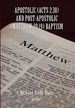 portada apostolic, acts 2:38, and post-apostolic, matthew 28:19, baptism