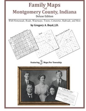 portada Family Maps of Montgomery County, Indiana, Deluxe Edition (en Inglés)
