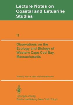 portada observations on the ecology and biology of western cape cod bay, massachusetts (in English)
