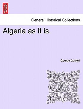 portada algeria as it is. (en Inglés)