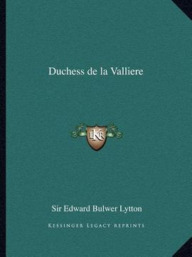 portada duchess de la valliere (en Inglés)
