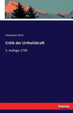 portada Critik Der Urtheilskraft (German Edition)